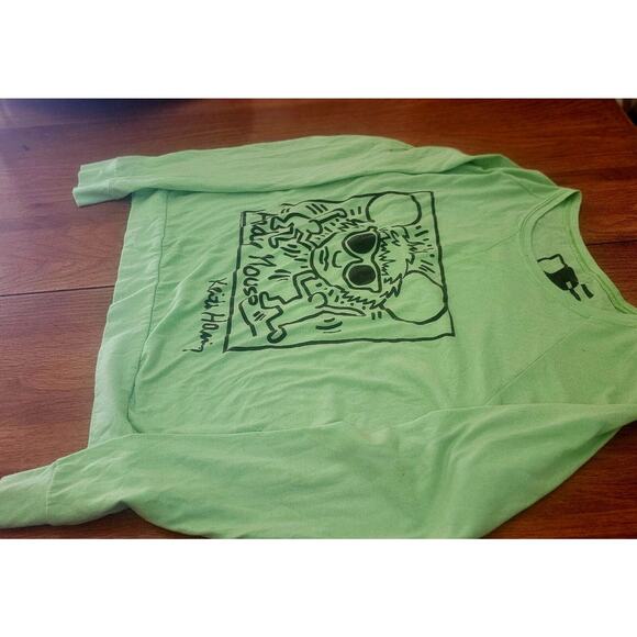 🌈 Vintage Authentic Keith Haring Andy Warhol Pop Art Andy Mouse Shirt Rare!! - Picture 6 of 14